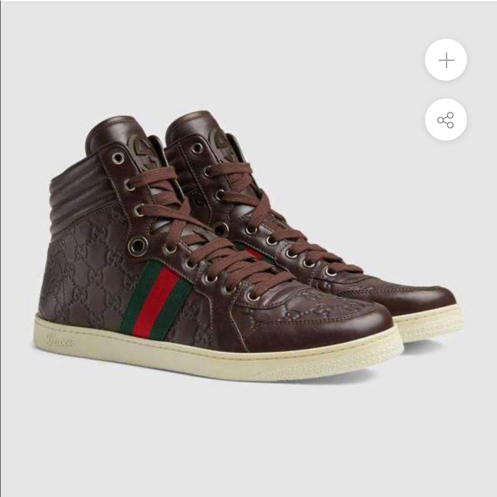 GUCCI HIGHTOP MENS SNEAKERS MIR SOFT GUCCISIMA